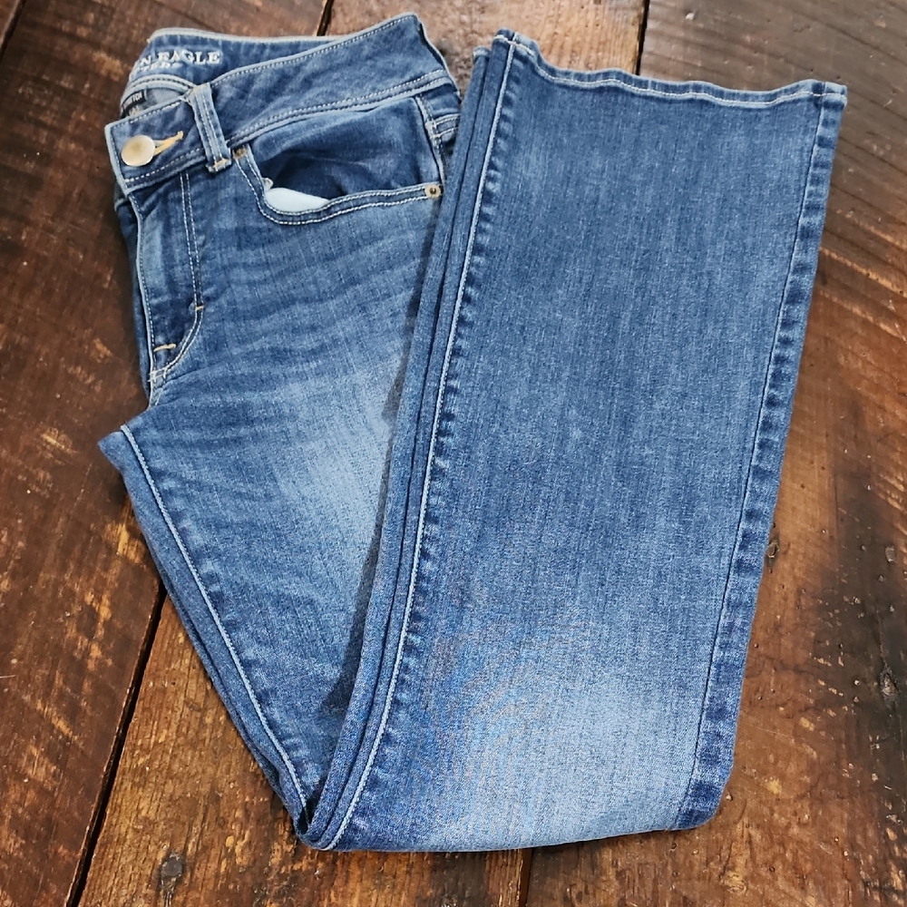 American Eagle Outfitters Women's Boot Cut Jeans - Blue